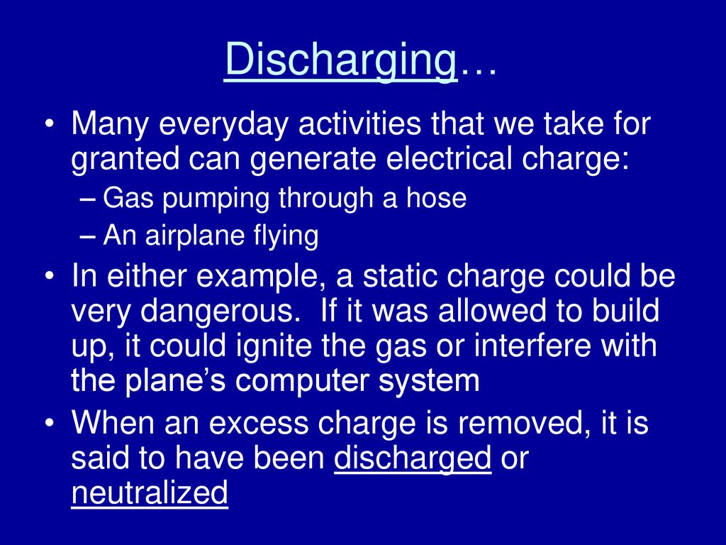 Discharging Electrically Charged Objects ppt download