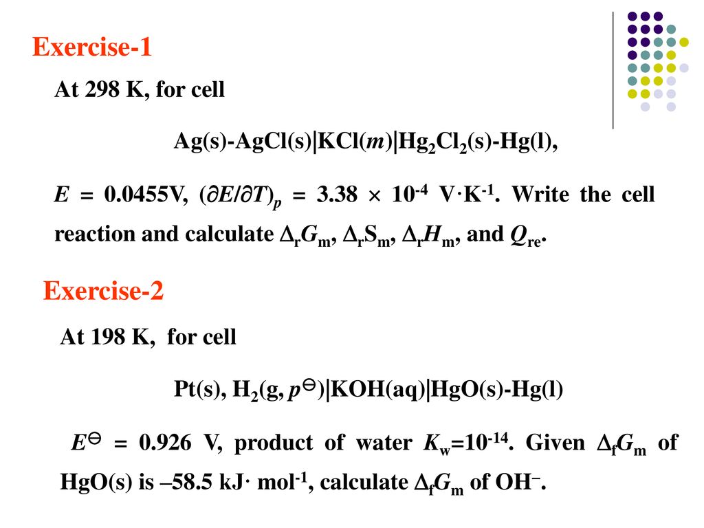 Chapter 7 Electrochemistry Ppt Download