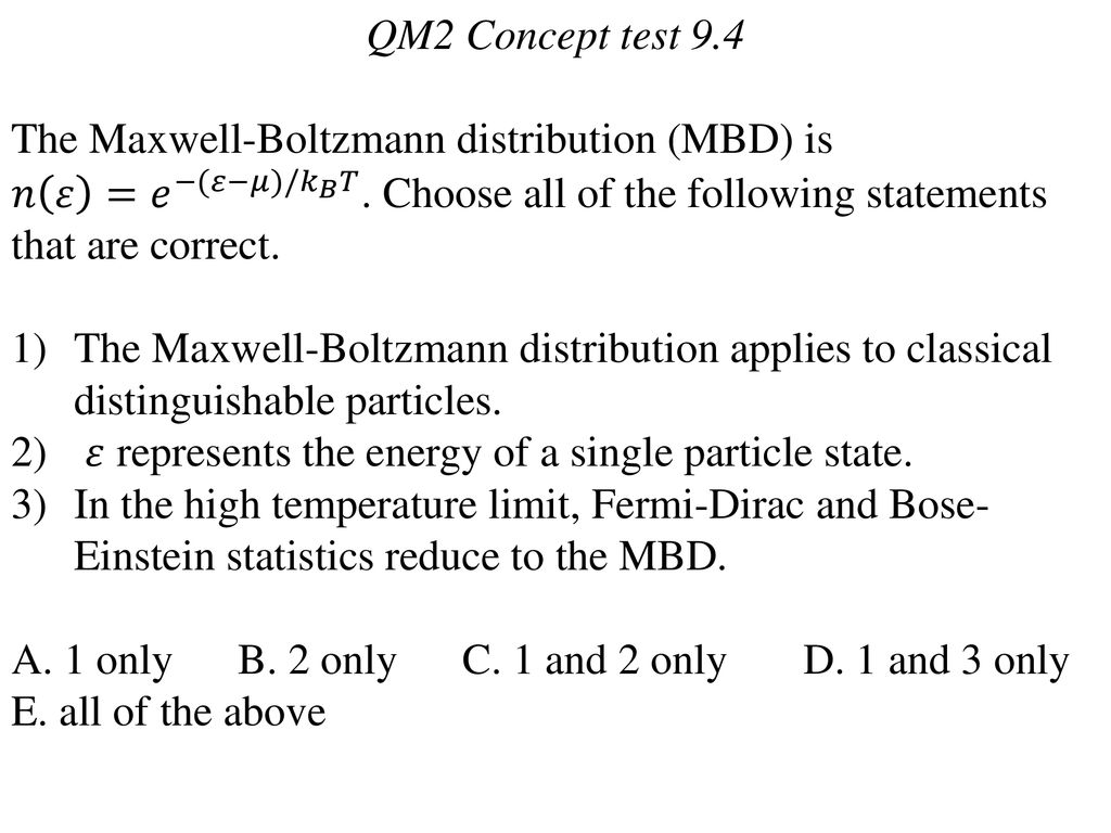 Qm2 Concept Test Ppt Download
