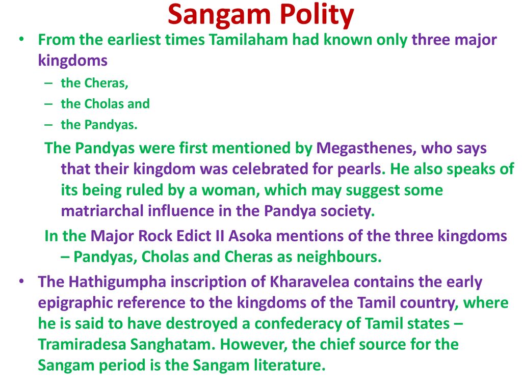 Sangam Age and Kalabhras - ppt download