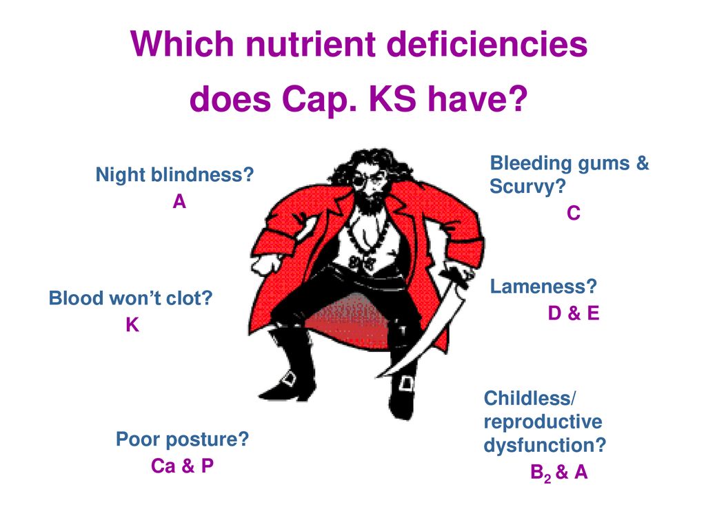 Which nutrient deficiencies