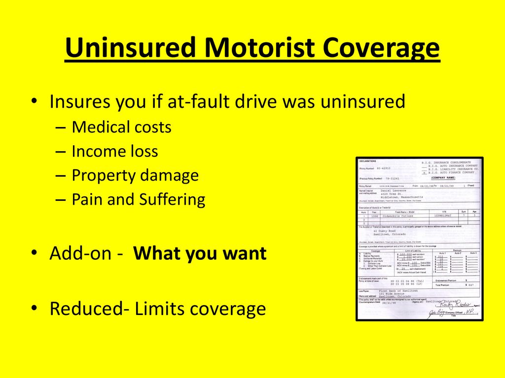 Auto insurance coverages ppt download