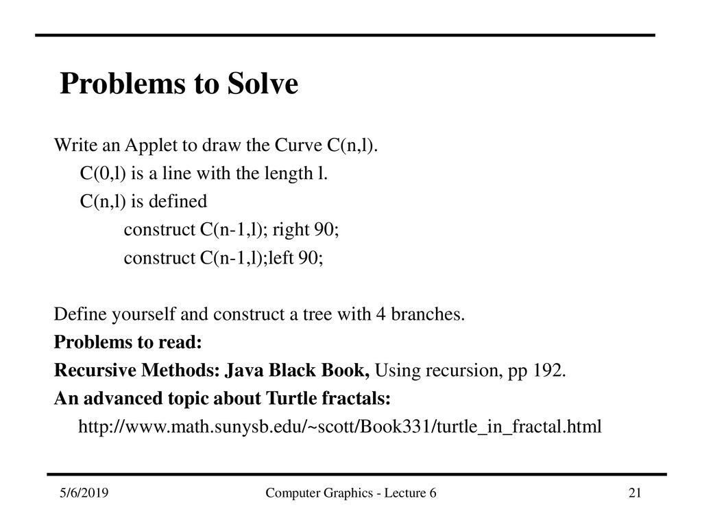 Computer Graphics - Lecture 6 - ppt download