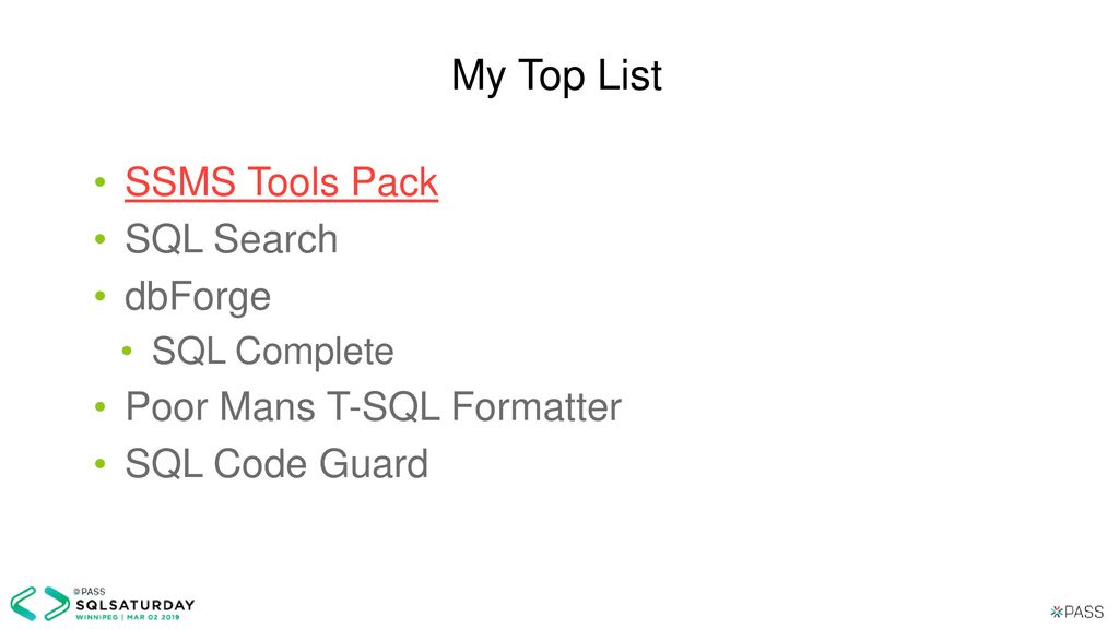 Maximizing ssms for developers and dbas ppt download
