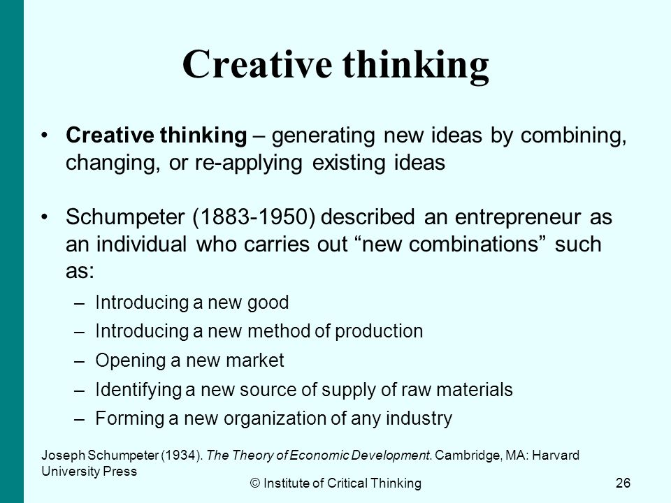 creative thinking and critical thinking