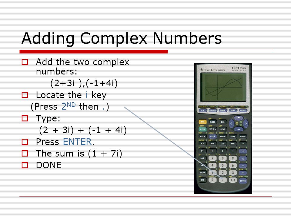 Using the TI 83 Plus Calculator - ppt download