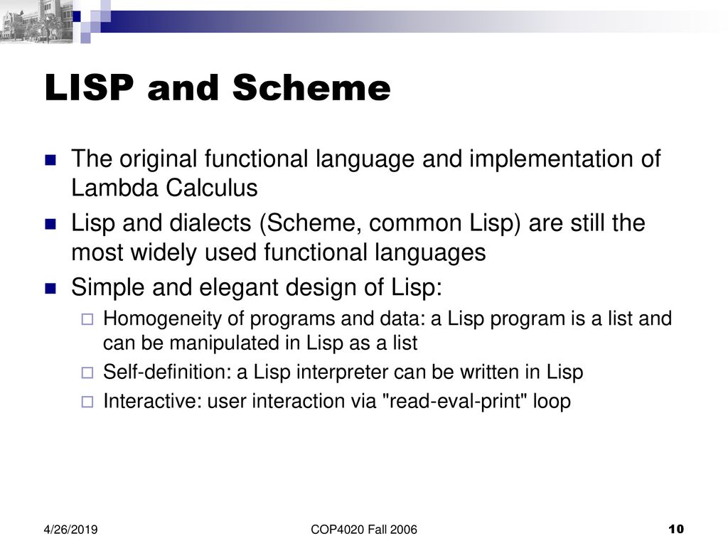 COP4020 Programming Languages - ppt download