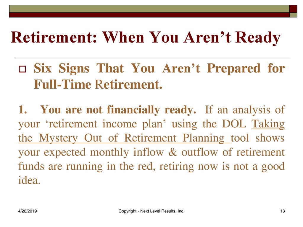 6 Signs That You are Ready to Retire Early