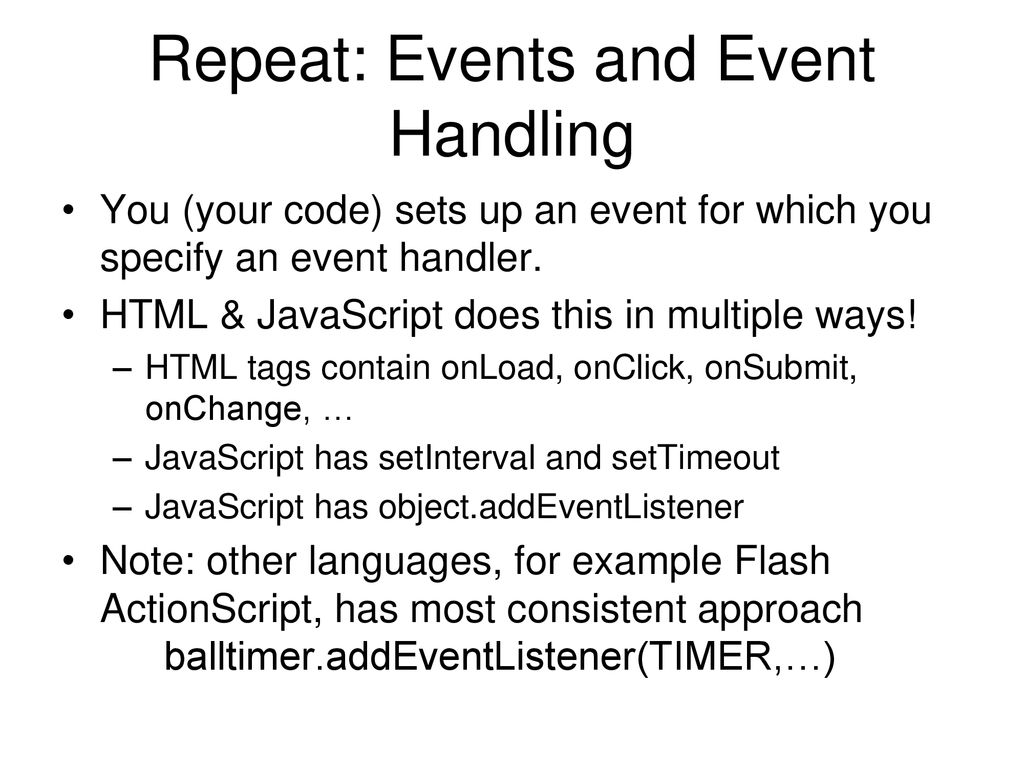 Programming Games Refresher on coordinates. Scaling, translation. HTML5 ...