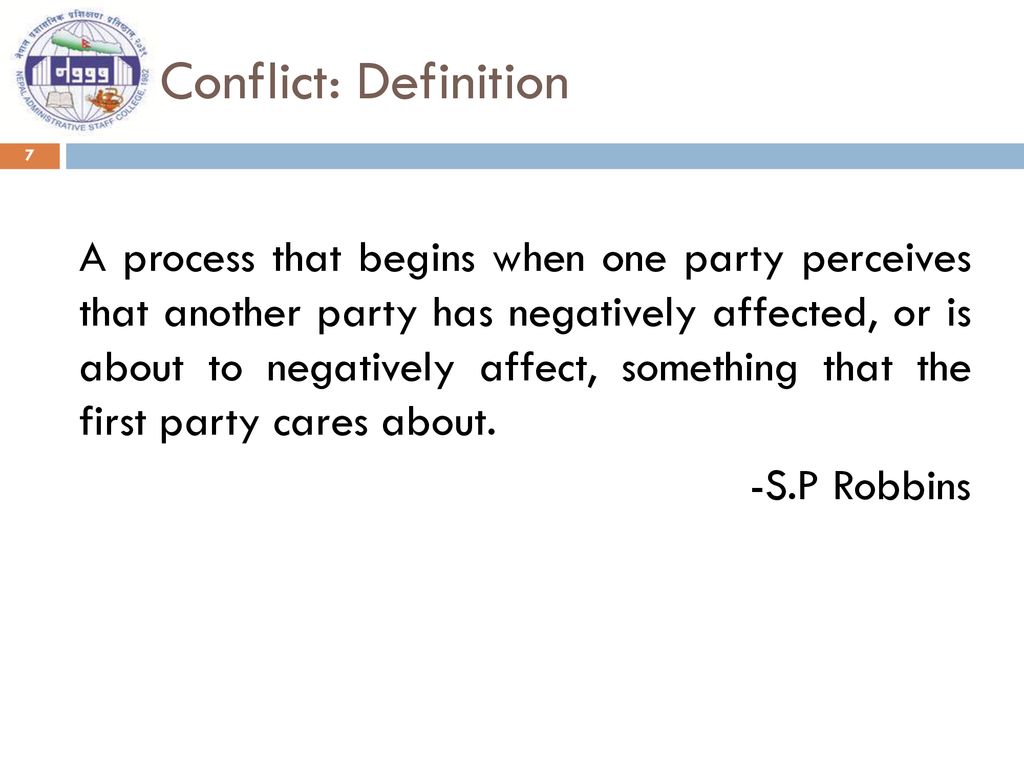 Conflict: Definition