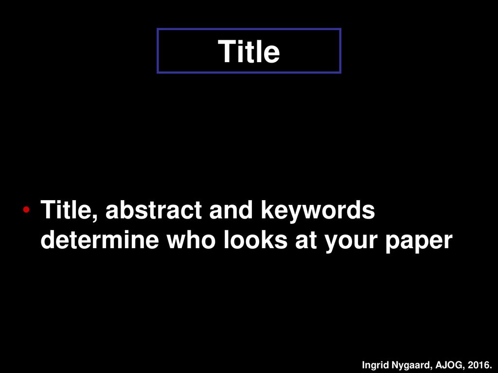 Selecting A Title Dos And Don Ts Ppt Download