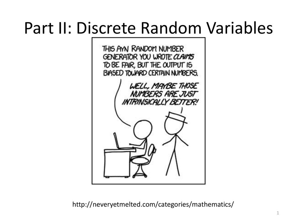 Part II: Discrete Random Variables - ppt download