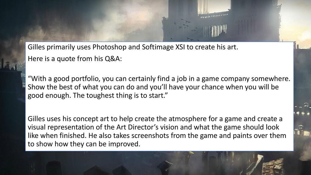 Concept Artist Ubisoft Ppt Download