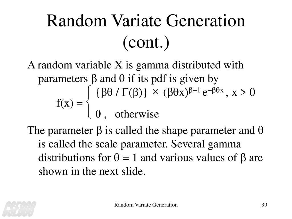 Random Variate Generation Ppt Download