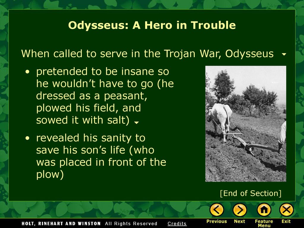 Odysseus: A Hero in Trouble