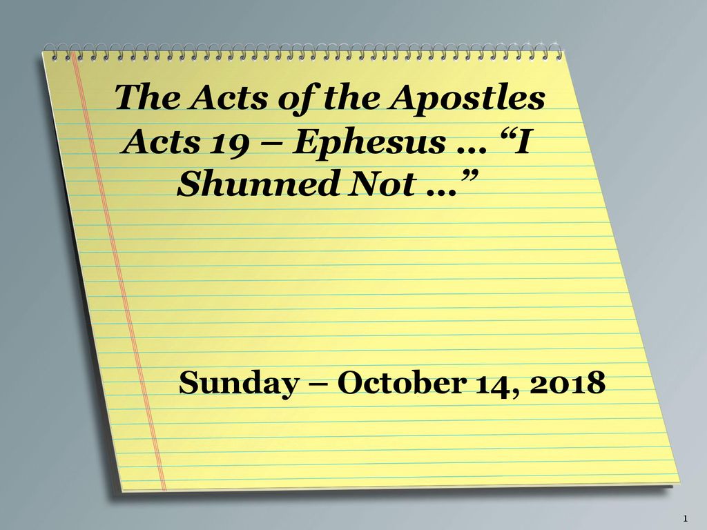 The Acts of the Apostles ppt download