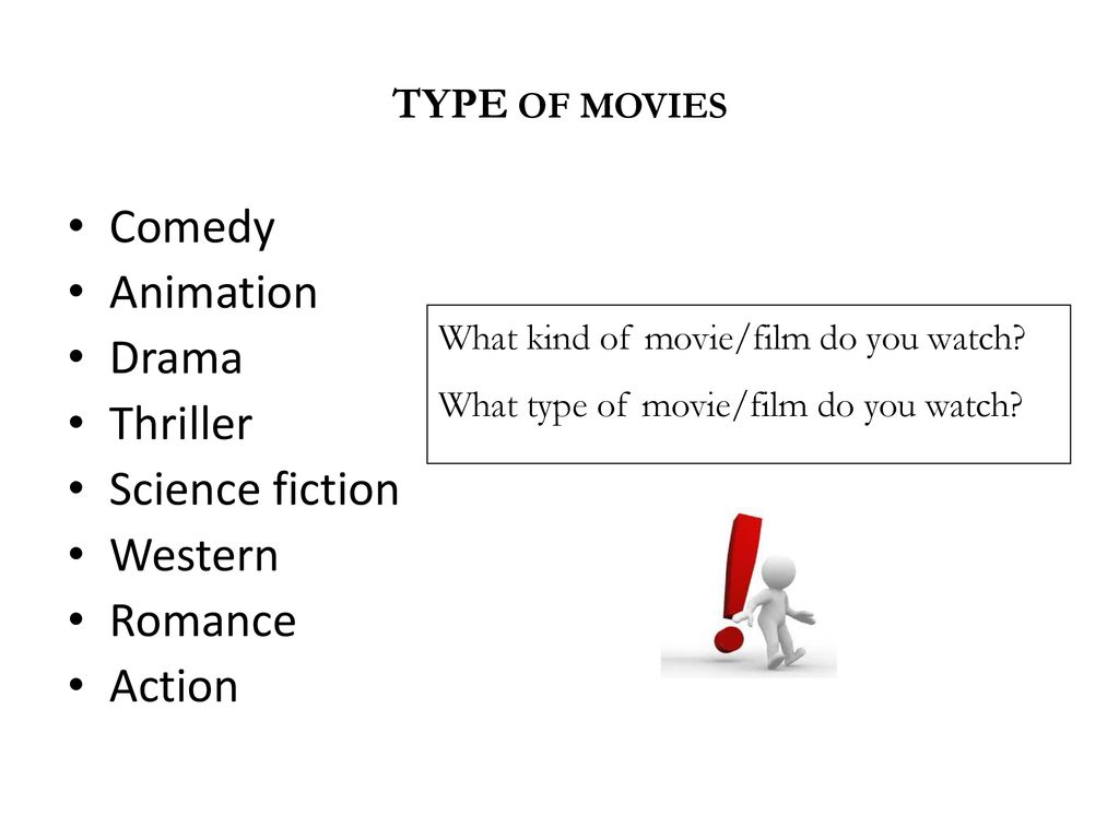 Comedy Animation Drama Thriller Science fiction Western Romance Action