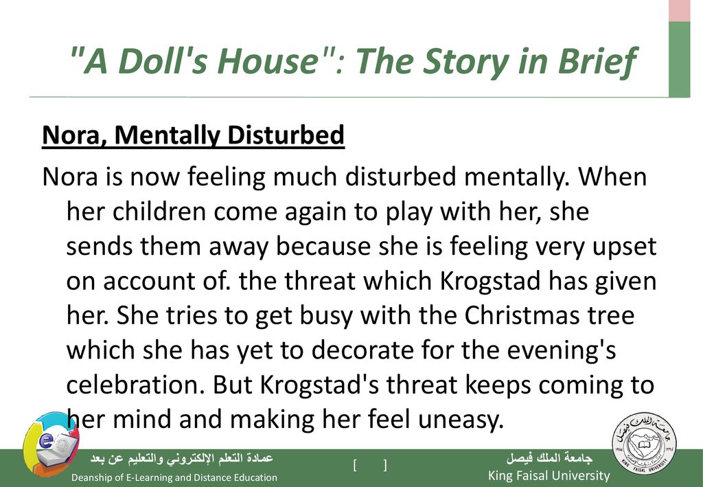 A Doll s House : The Story in Brief