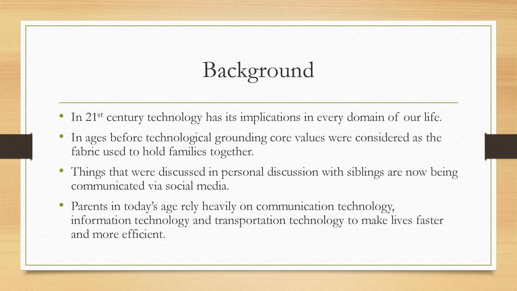 effect of technology on youth ppt