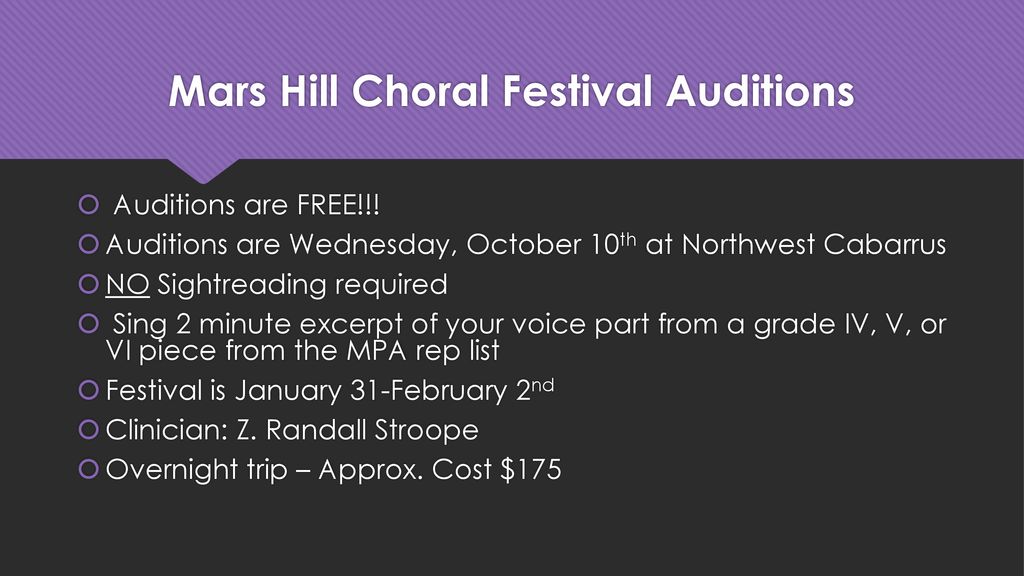 AllCounty Choral Festival ppt download