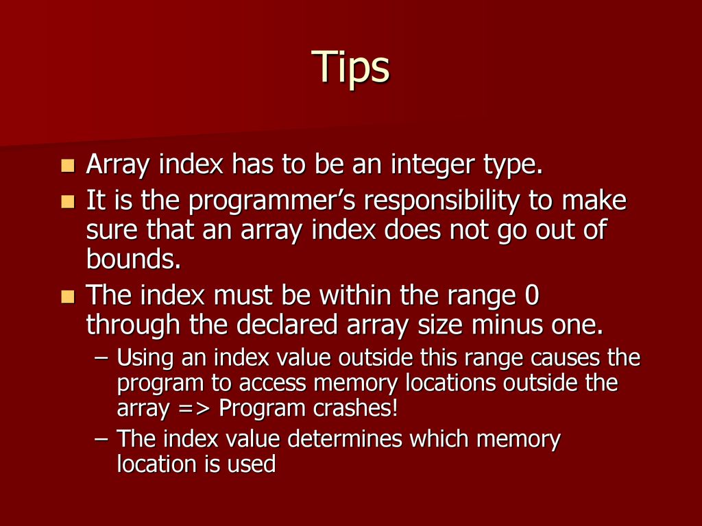 Arrays. - ppt download image.