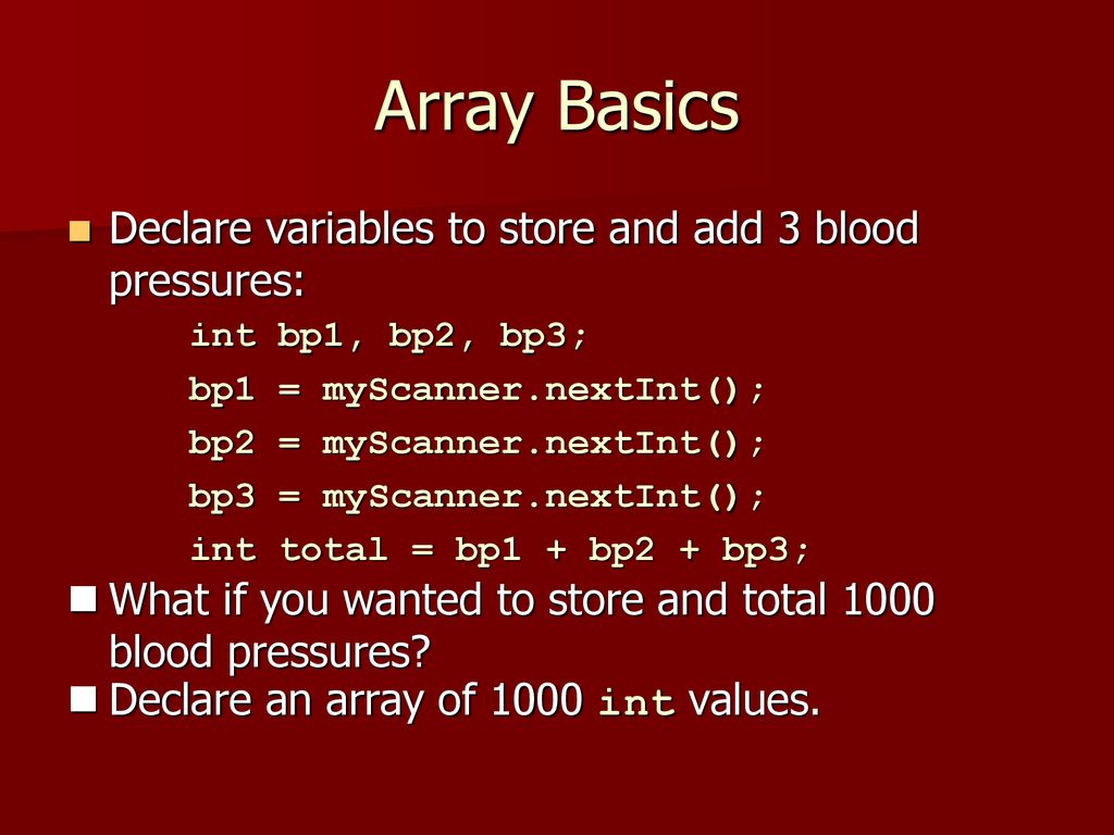 Arrays. - ppt download