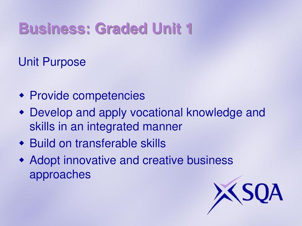 Business: Graded Unit 1 David Marshall - ppt download