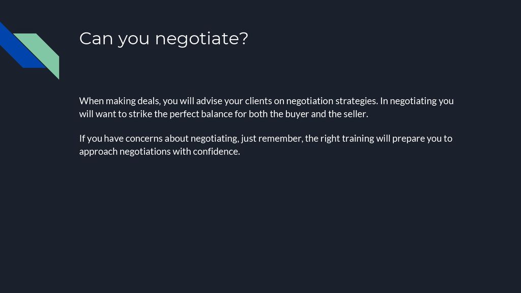 Can you negotiate