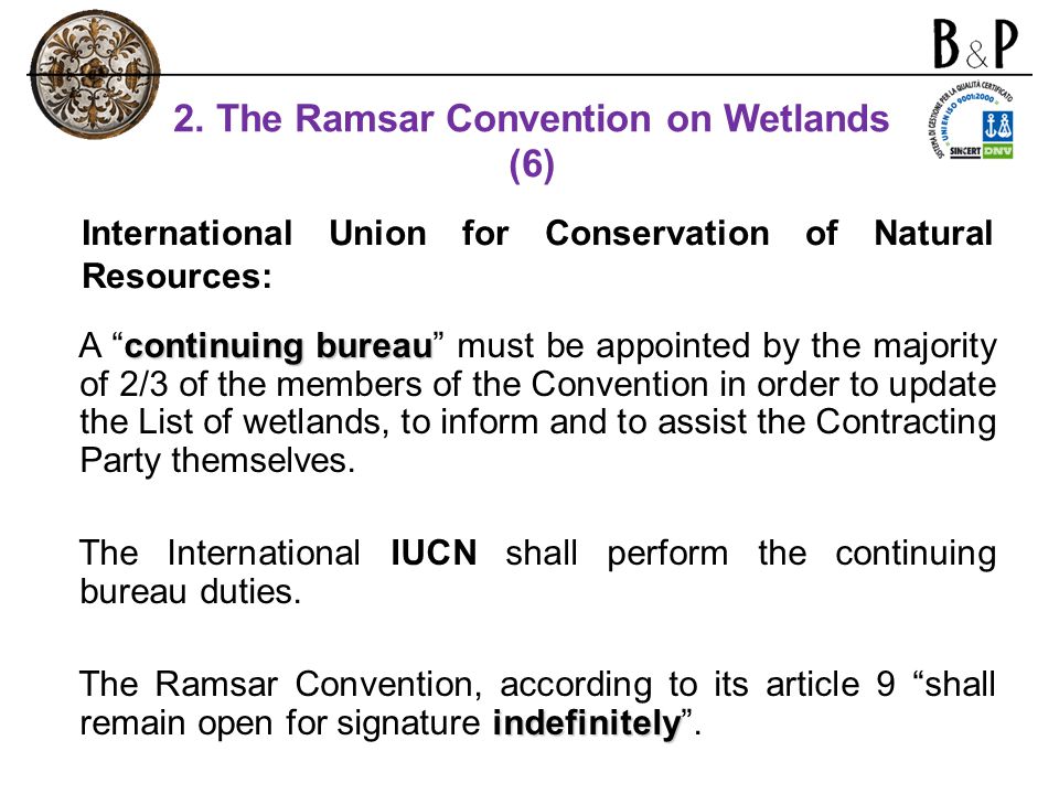 2. The Ramsar Convention on Wetlands (6)