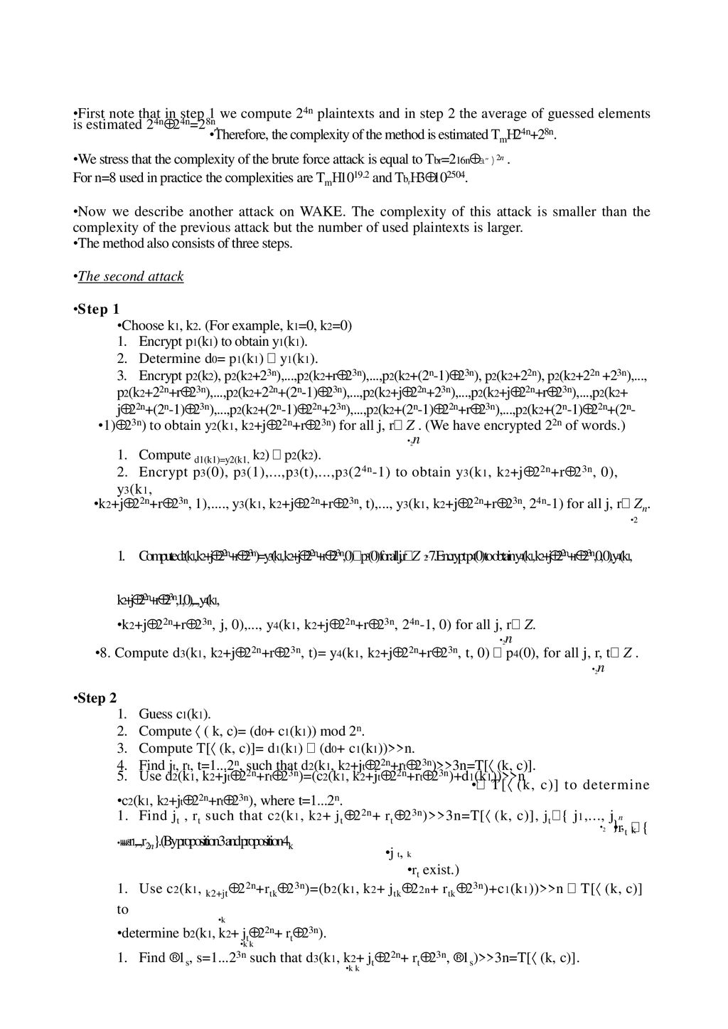 Analysis Of Chosen Plaintext Attacks On The Wake Stream Cipher Ppt Download