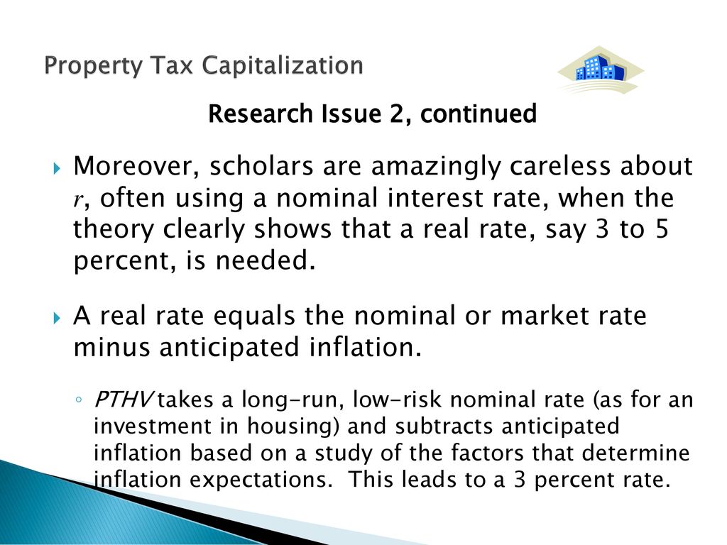 Property Tax Capitalization ppt download