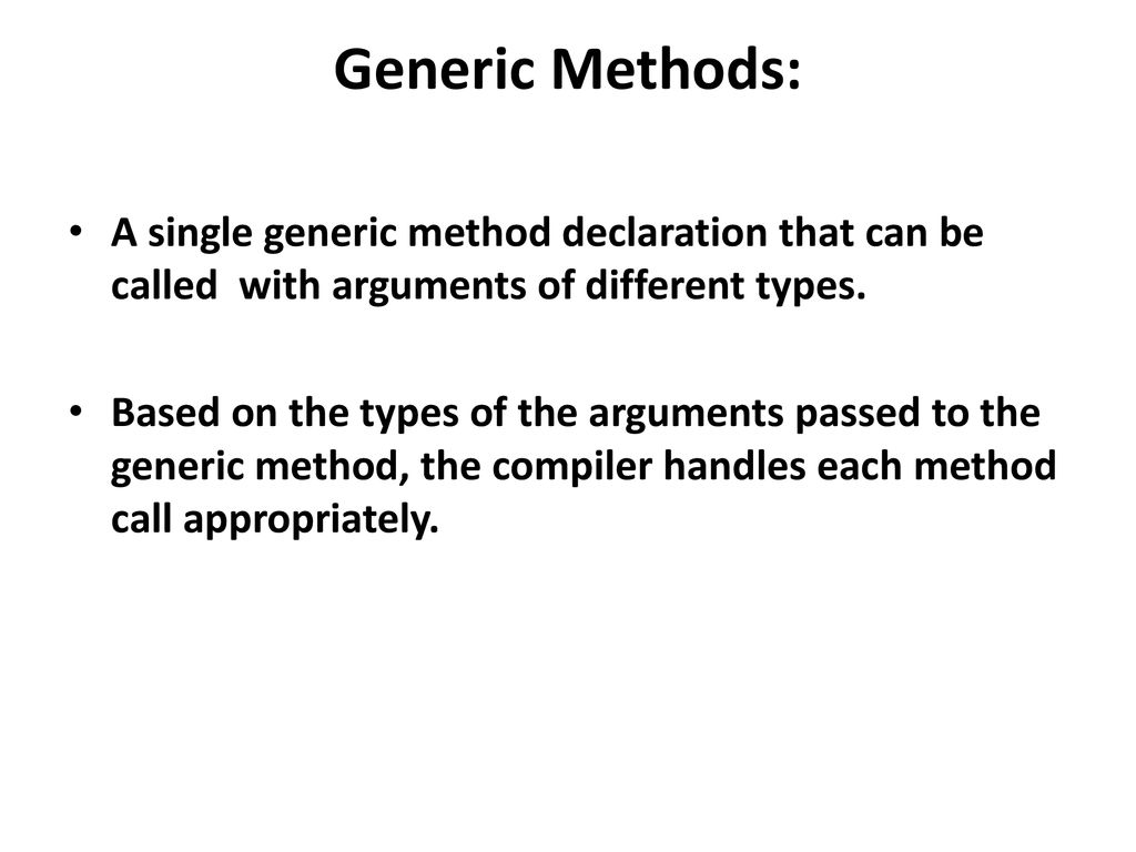 Generic programming ppt download