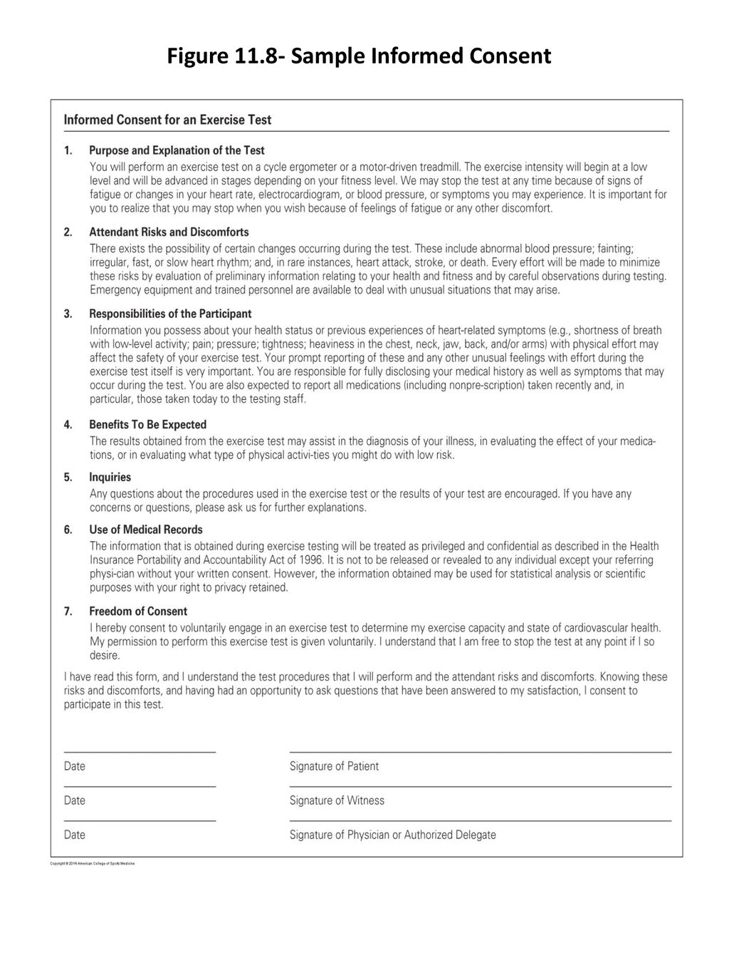 informed consent form personal training