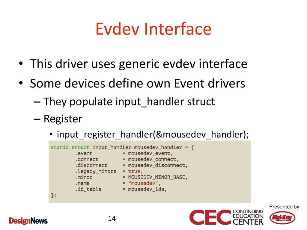 Generic Input Devices Driver
