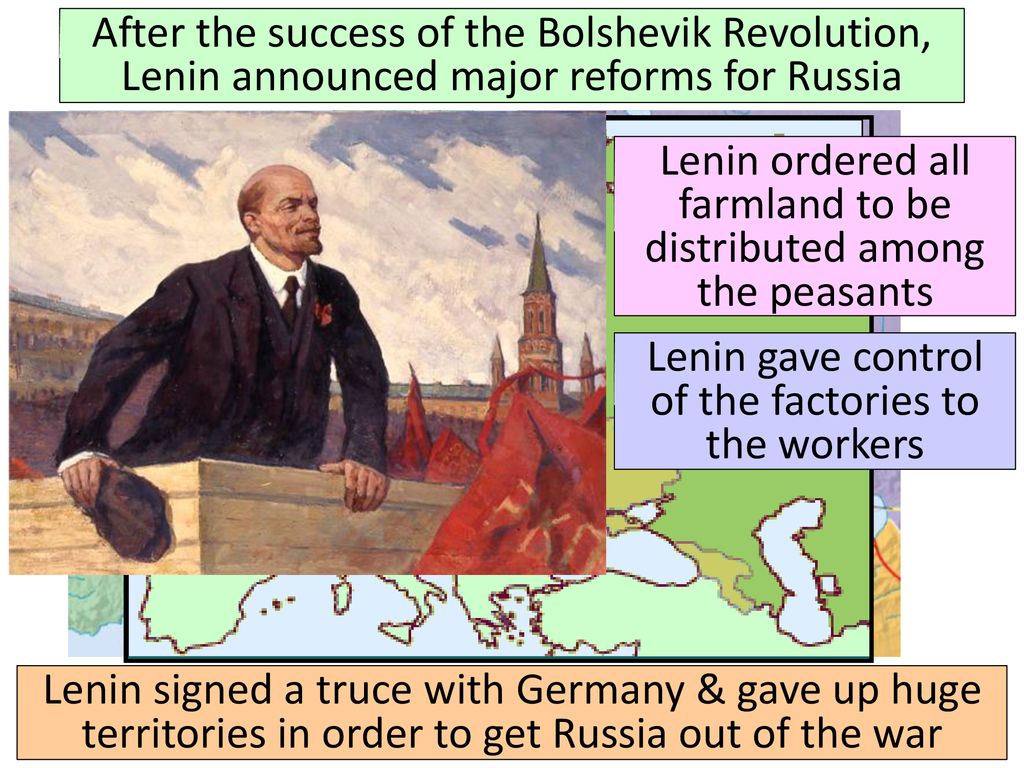 Lenin ordered all farmland to be distributed among the peasants