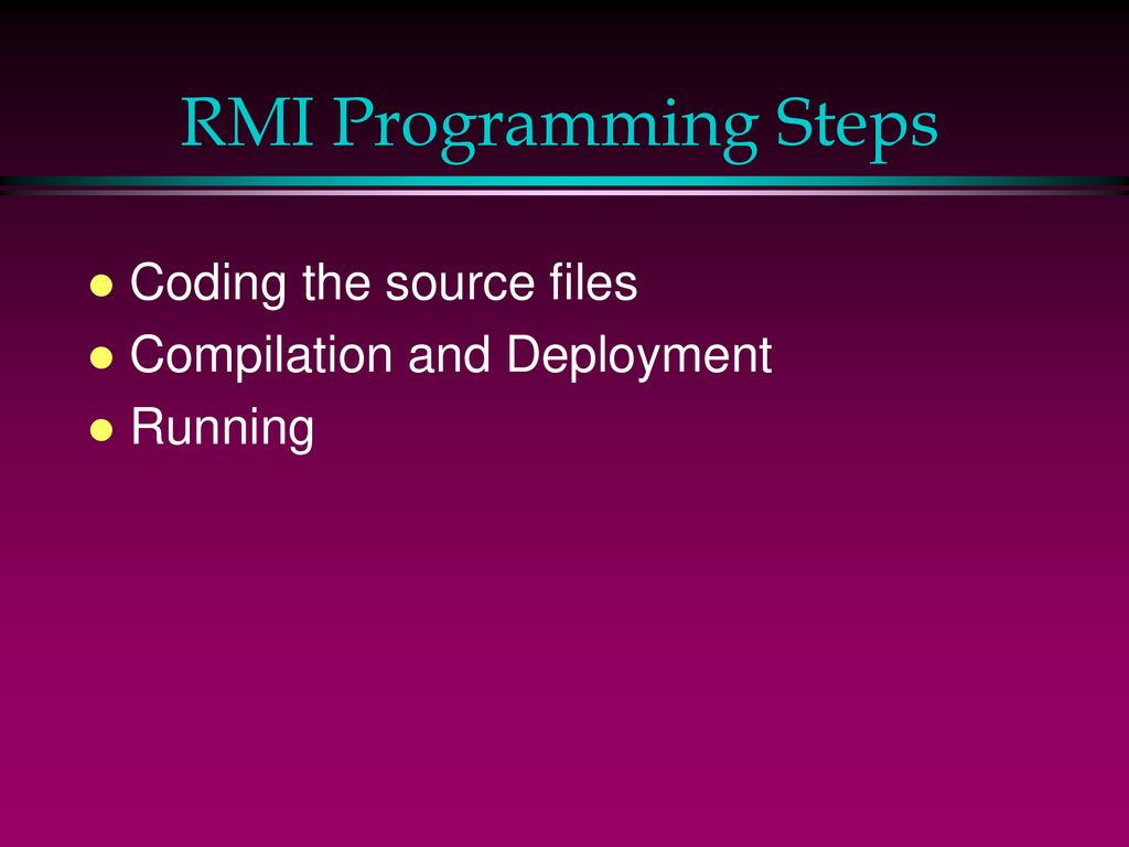 CS 584 Lecture 18 Assignment Glenda assignment extended to the Java RMI ...