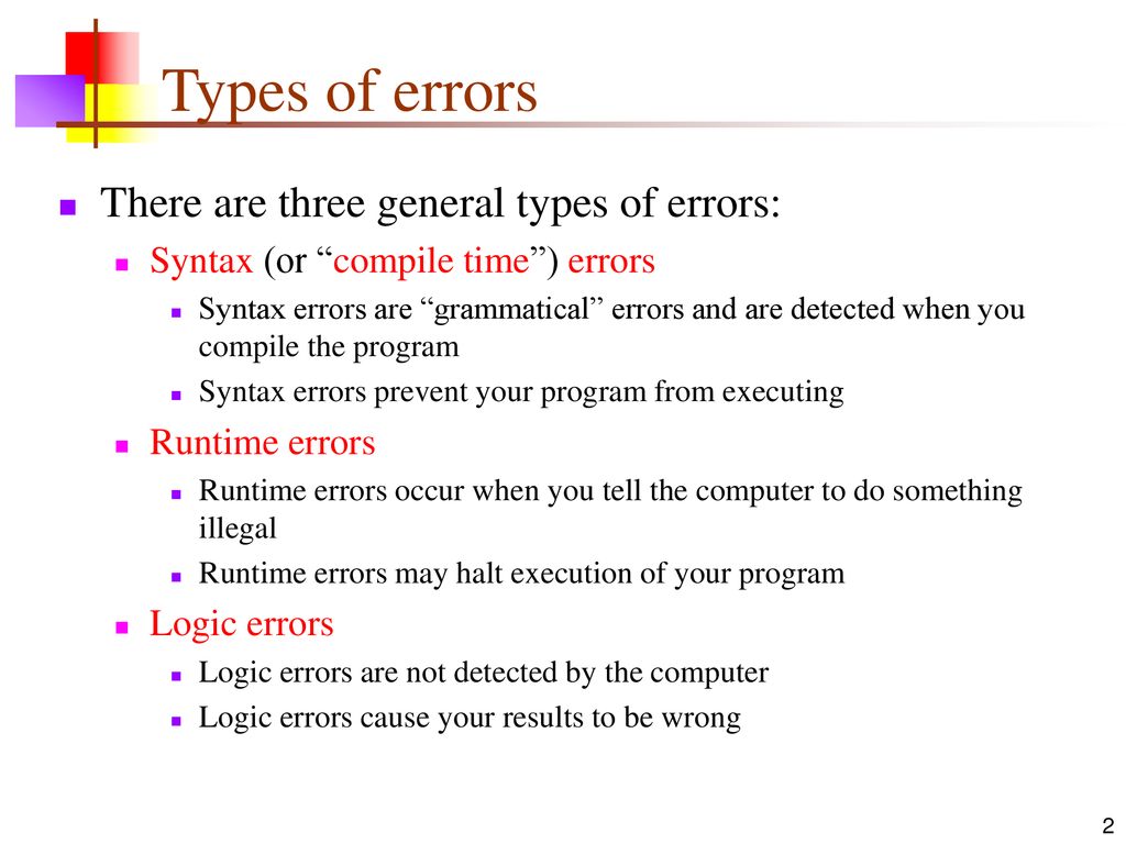 Error compiling java. Types of Errors in Programming. Syntax Error. Runtime Error компиляция. Syntax and runtime Errors.