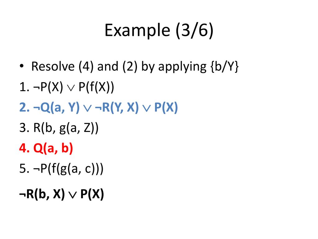 Chapter 4 Prolog Substitution Unification And Resolution Ppt Download