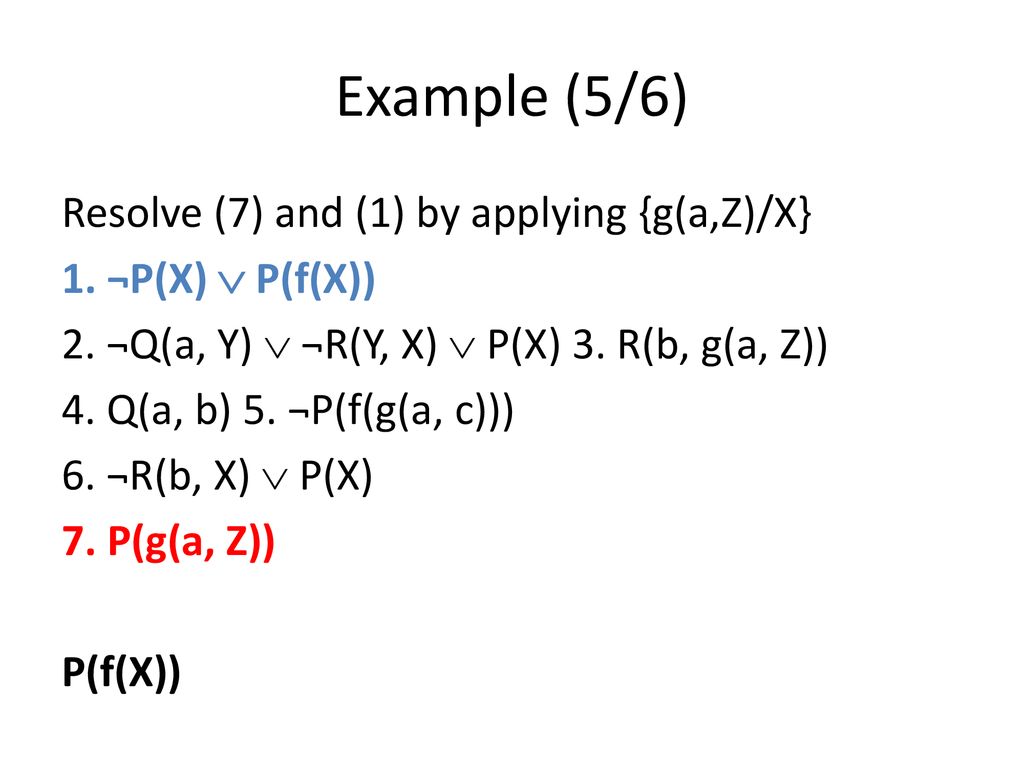 Chapter 4 Prolog Substitution Unification And Resolution Ppt Download