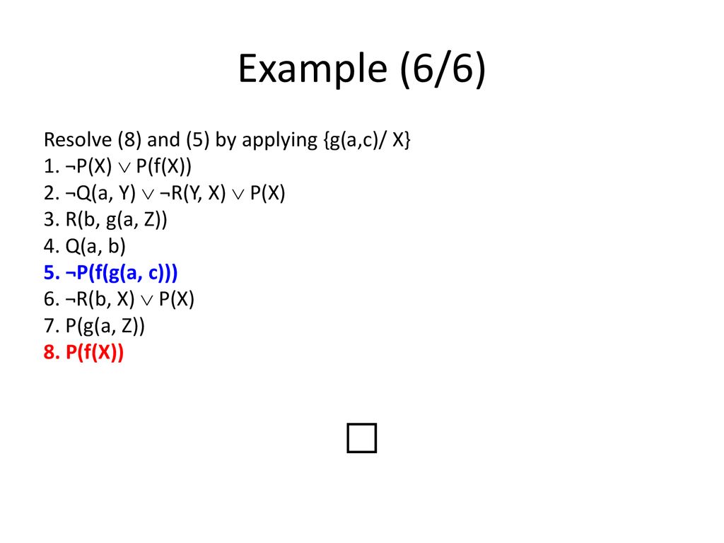 Chapter 4 Prolog Substitution Unification And Resolution Ppt Download