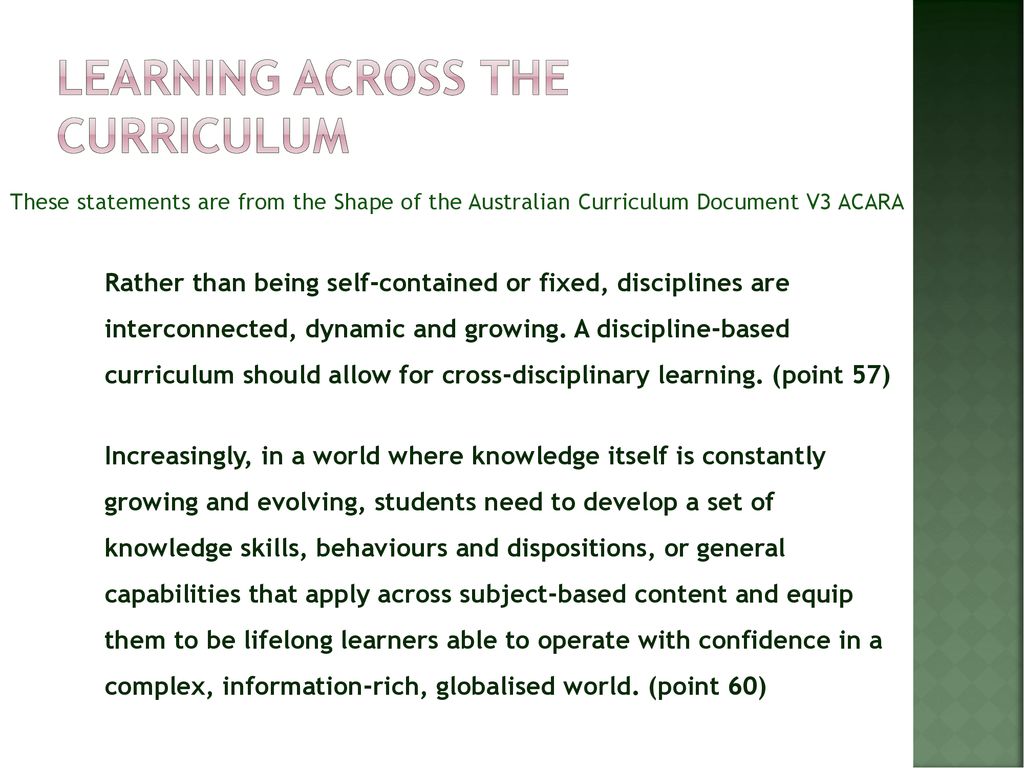 WPGHS - The Implementation of the Australian Curriculum - ppt download