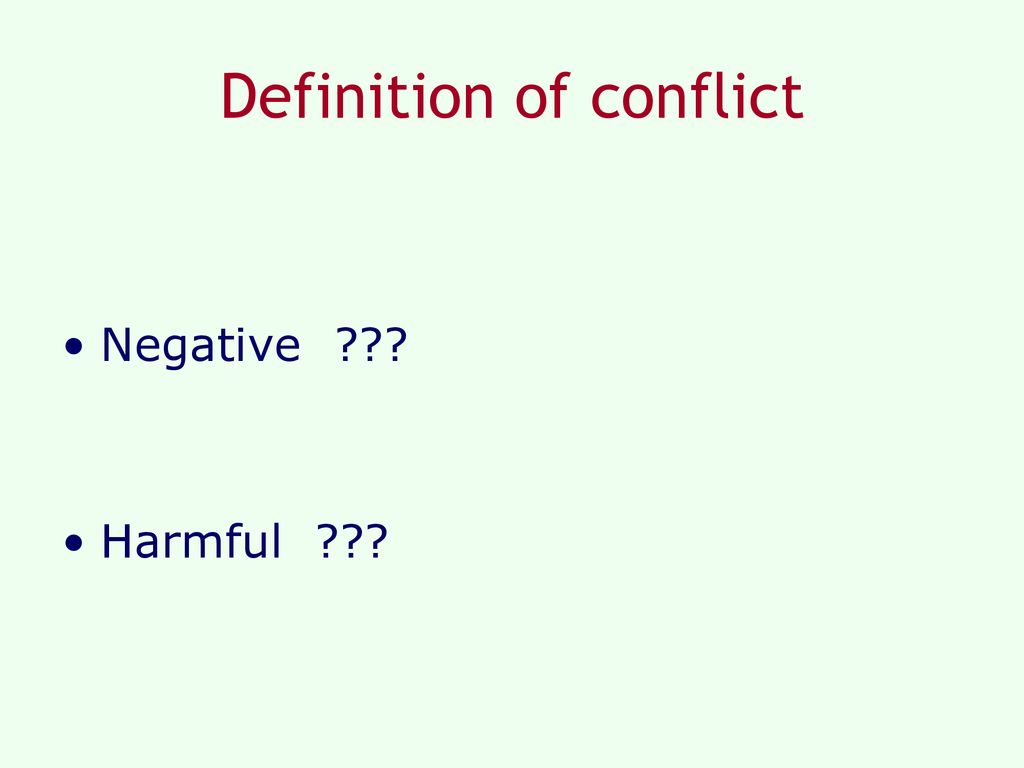 Definition of conflict