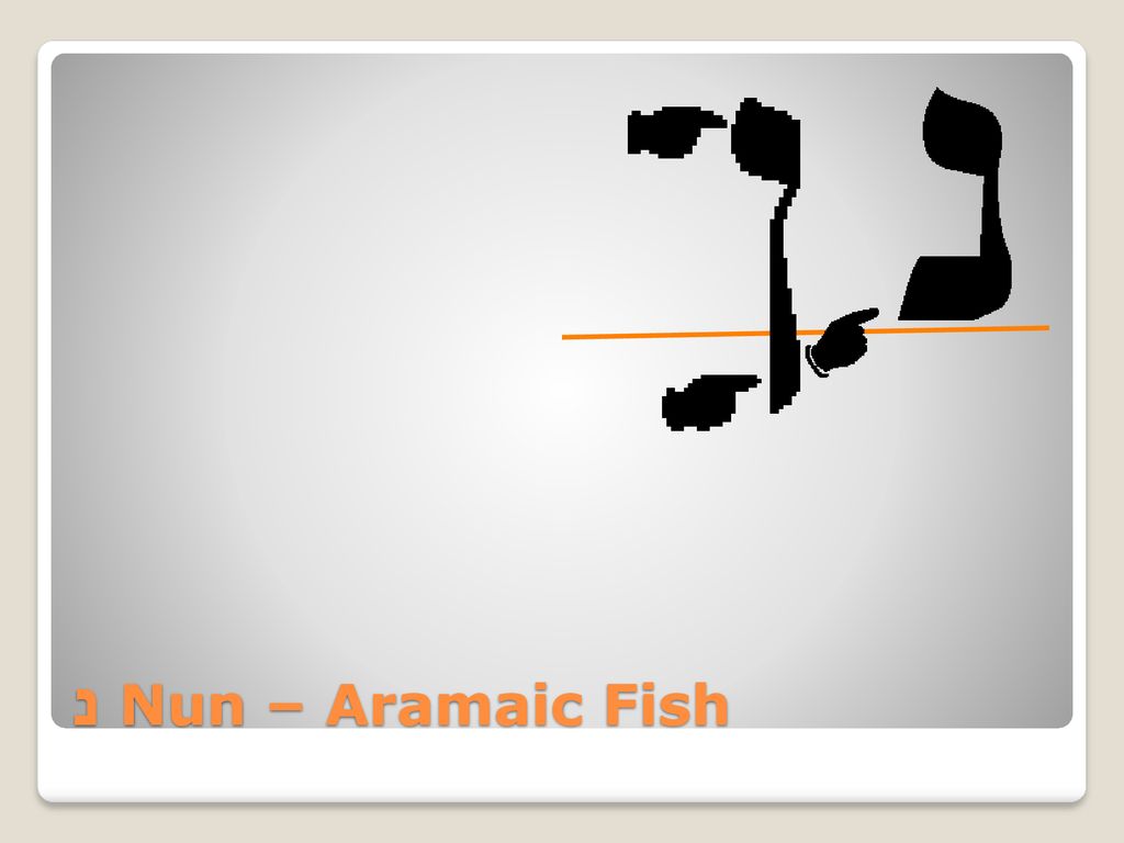 נ Nun – Aramaic Fish