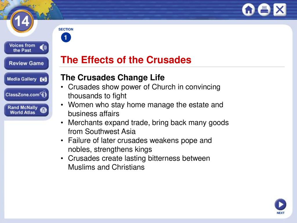 The Effects of the Crusades