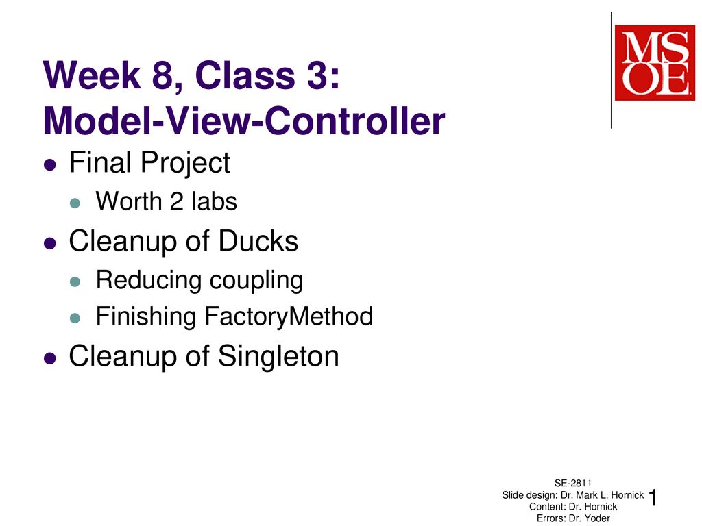 Week 8 class 3 model view controller ppt download