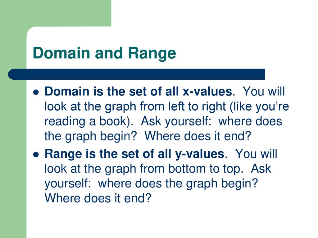 Range in Math, Definition, Graphs & Examples - Video & Lesson Transcript