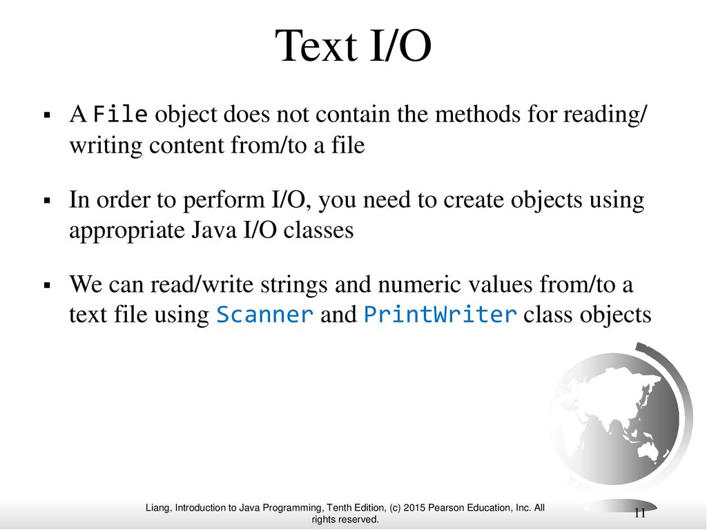 Chapter 12 Exception Handling and Text IO Part 2 - ppt download