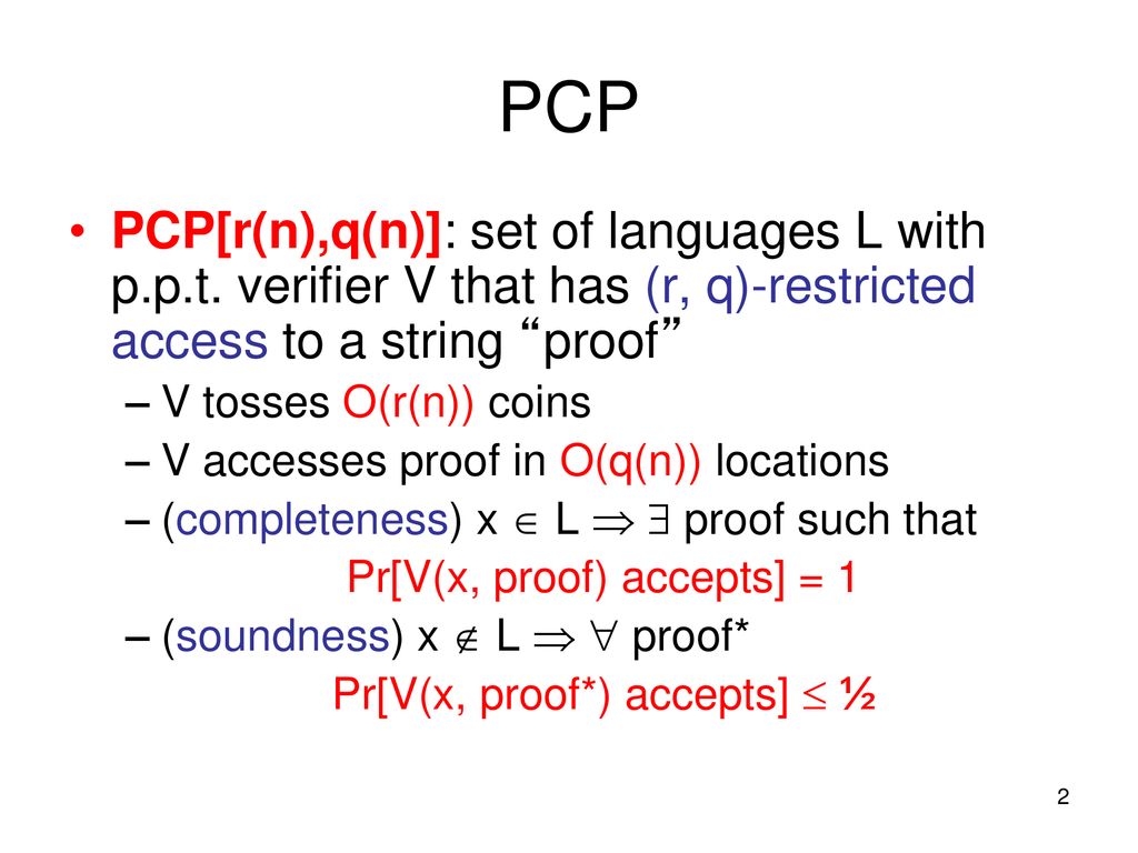 Umans Complexity Theory Lectures Ppt Download