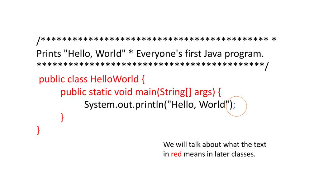 Introduction to Computer Science I. - ppt download