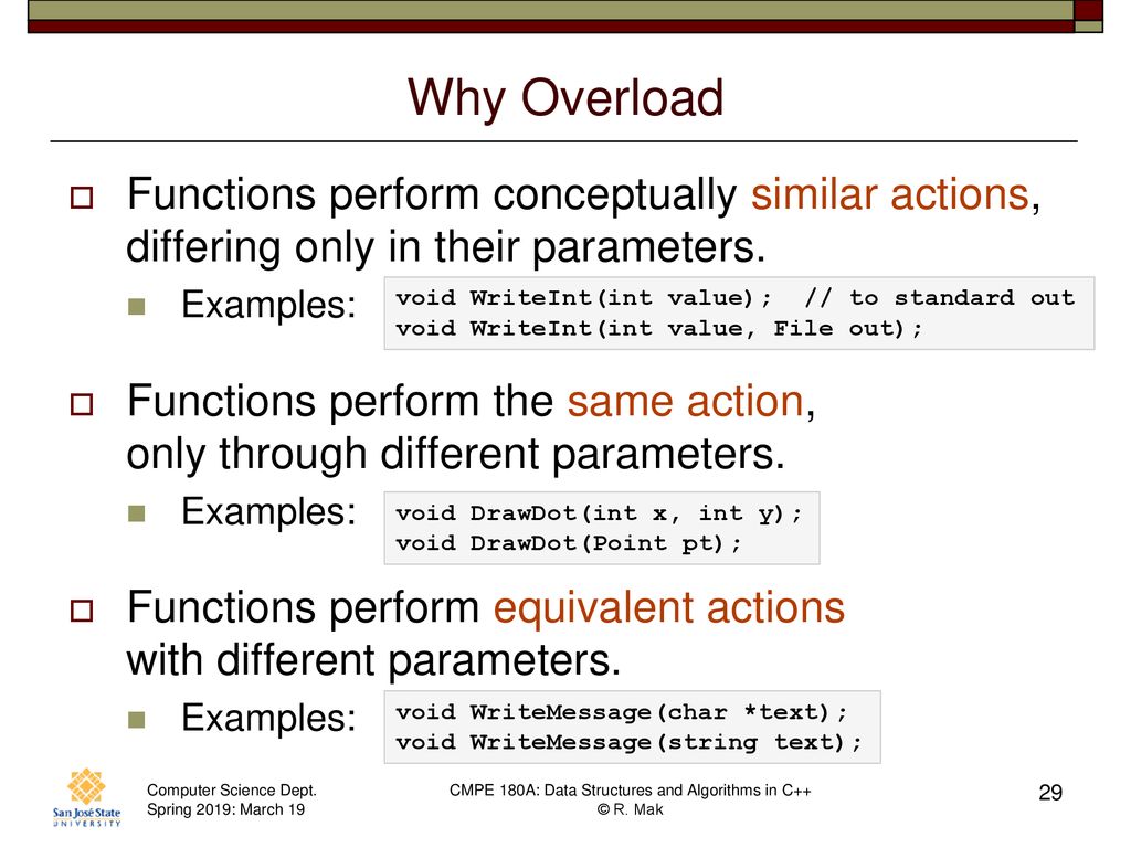 CS 144 Advanced C++ Programming March 19 Class Meeting - ppt download